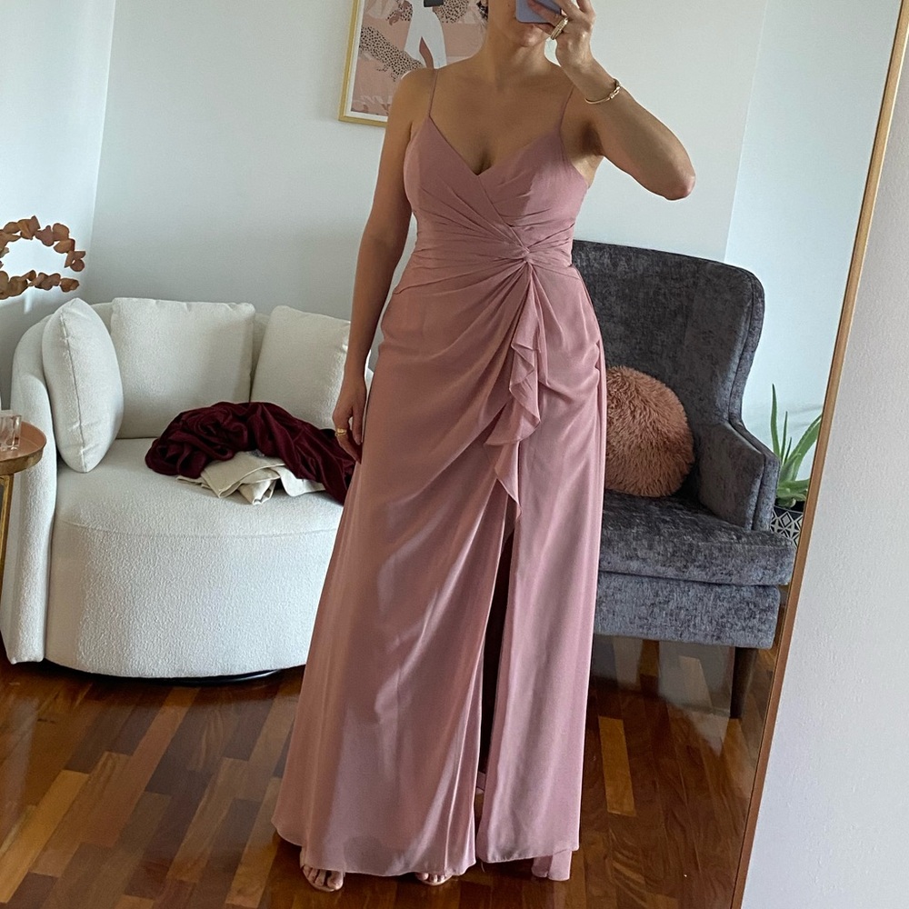 Elegant Pink Evening Gown
